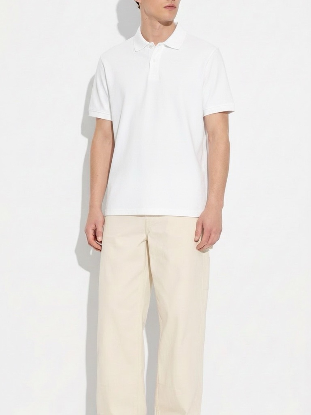 St. John's Bay White Short Sleeve Polo